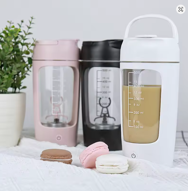 ShakeStream Electric Portable Whey Protein Shaker Bottle