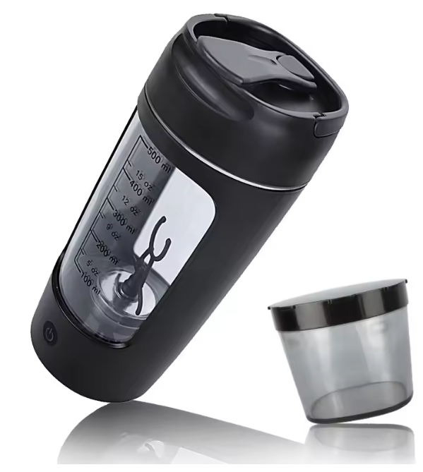 ShakeStream Electric Portable Whey Protein Shaker Bottle