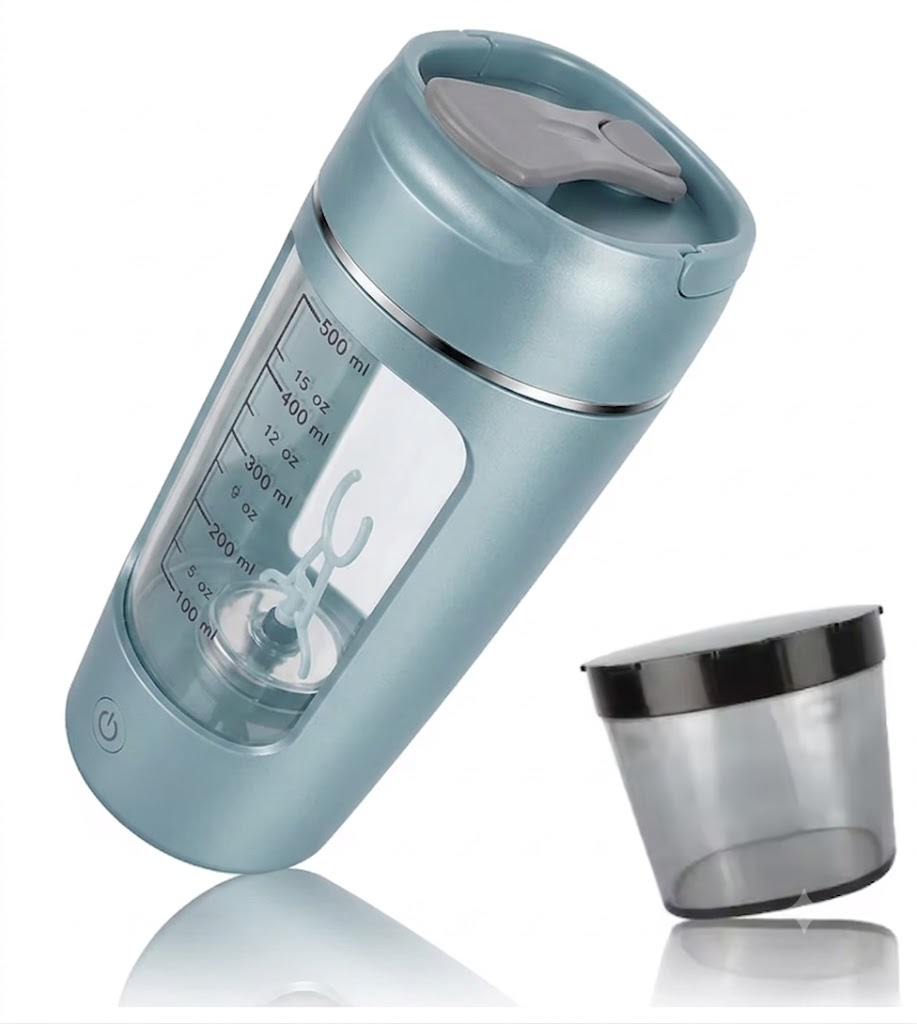 ShakeStream Electric Portable Whey Protein Shaker Bottle